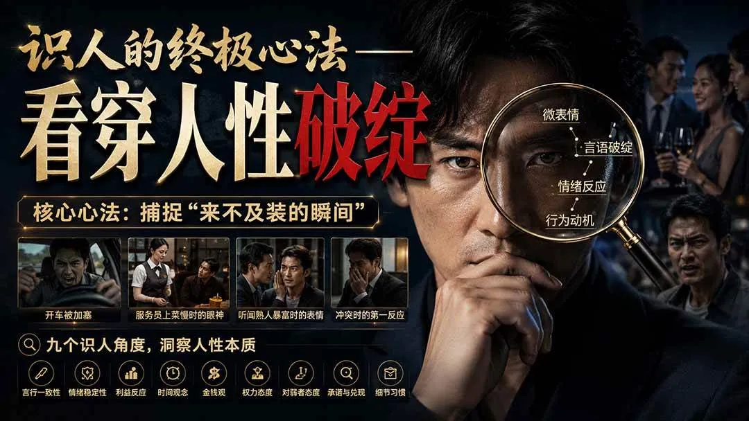 （20300期）付费文章：识人的终极心法——看穿人性破绽-37博客