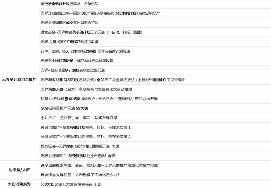 图片[2]-2026淘天开单秘籍PRO实战陪跑课程：全套落地运营玩法，一站式解决淘宝流量低、不出单难题(更新260823-37博客
