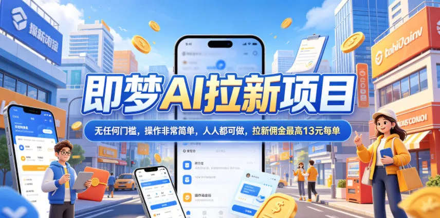 2026年即梦AI拉新项目最新玩法,无任何门槛,操作非常简单,人人都可做,拉新佣金最高13米每单(更新08月07日)-37博客