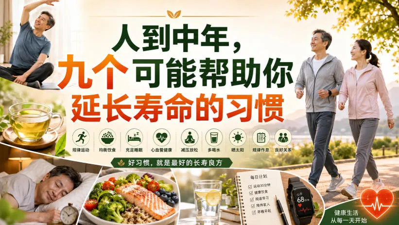 付费文章:人到中年,九个可能帮助你延长寿命的习惯-37博客