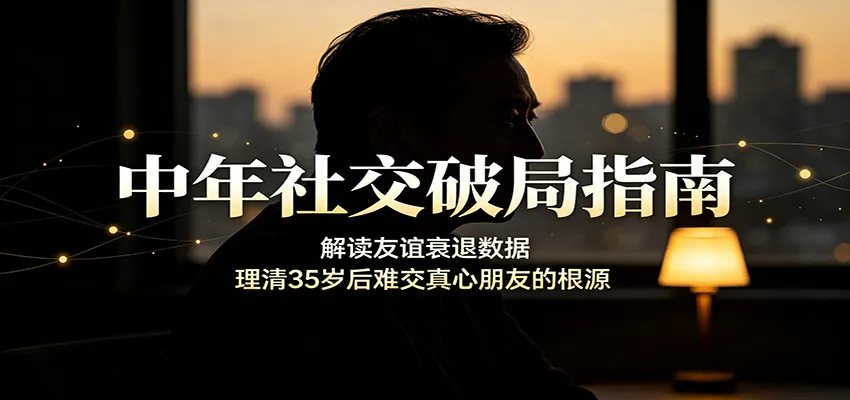 中年社交破局指南:解读友谊衰退数据,理清35岁后难交真心朋友的根源-37博客