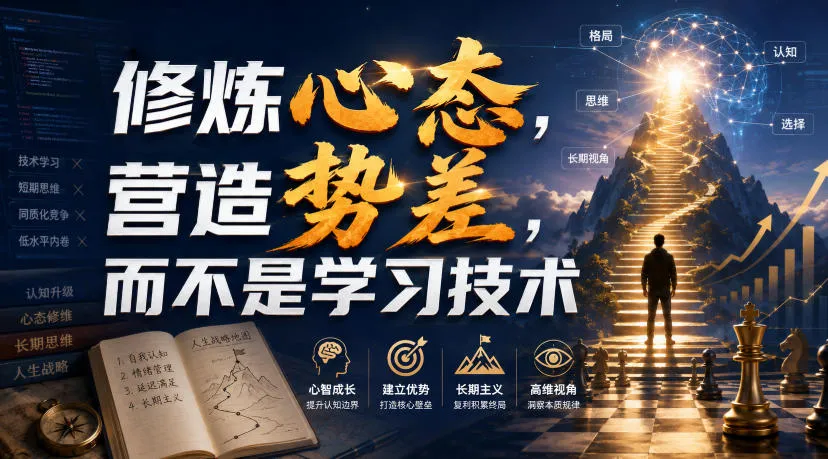 付费文章:修炼心态,营造势差,而不是学习技术-37博客