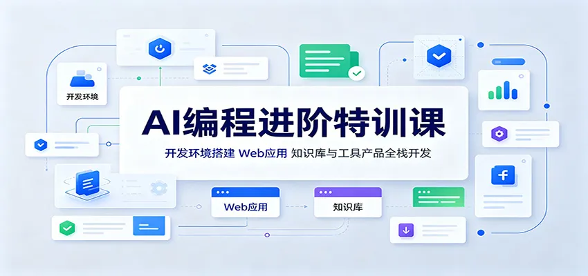 AI编程进阶特训课:开发环境搭建,Web应用、知识库与工具产品全栈开发-37博客