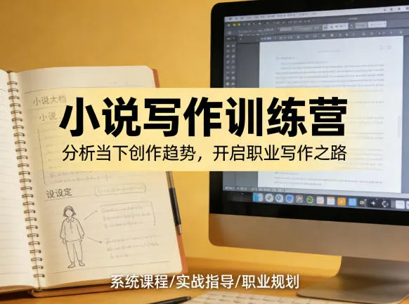 小说加写作训练营,带你分析如何在当下脱颖而出,开启你的职业创作之路-37博客