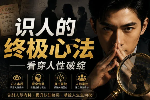 付费文章：识人的终极心法——看穿人性破绽-37博客