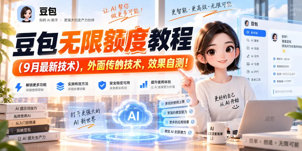 豆包无限额度教程（9月最新技术），外面传的技术，效果自测！-37博客