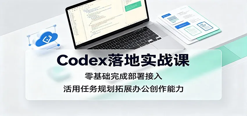 Codex落地实战课:零基础完成部署接入,活用任务规划拓展办公创作能力-37博客