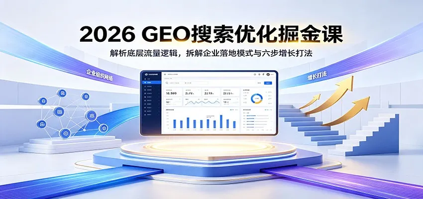 2026 GEO搜索优化掘金课:解析底层流量逻辑,拆解企业落地模式与六步增长打法-37博客