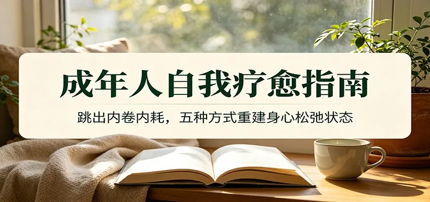 成年人自我疗愈指南：跳出内卷内耗，五种方式重建身心松弛状态-37博客