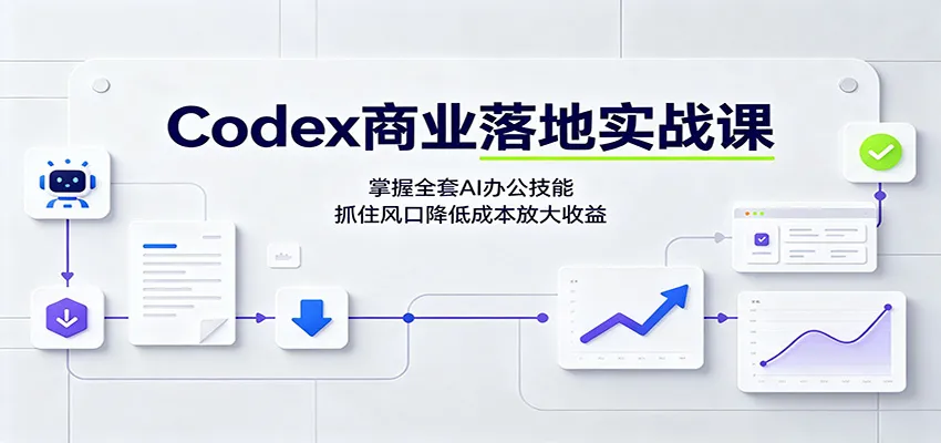 Codex商业落地实战课：掌握全套AI办公技能，抓住风口降低成本放大收益-37博客