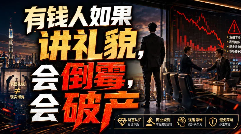 付费文章:有钱人如果讲礼貌,会倒霉,会破产-37博客
