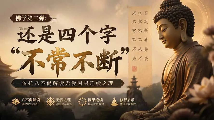 付费文章:佛学第二弹:还是四个字“不常不断”依托八不偈解读无我因果连续之理-37博客
