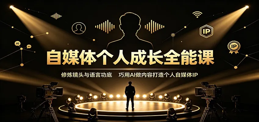 自媒体个人成长全能课:修炼镜头与语言功底,巧用AI做内容打造个人自媒体IP-37博客