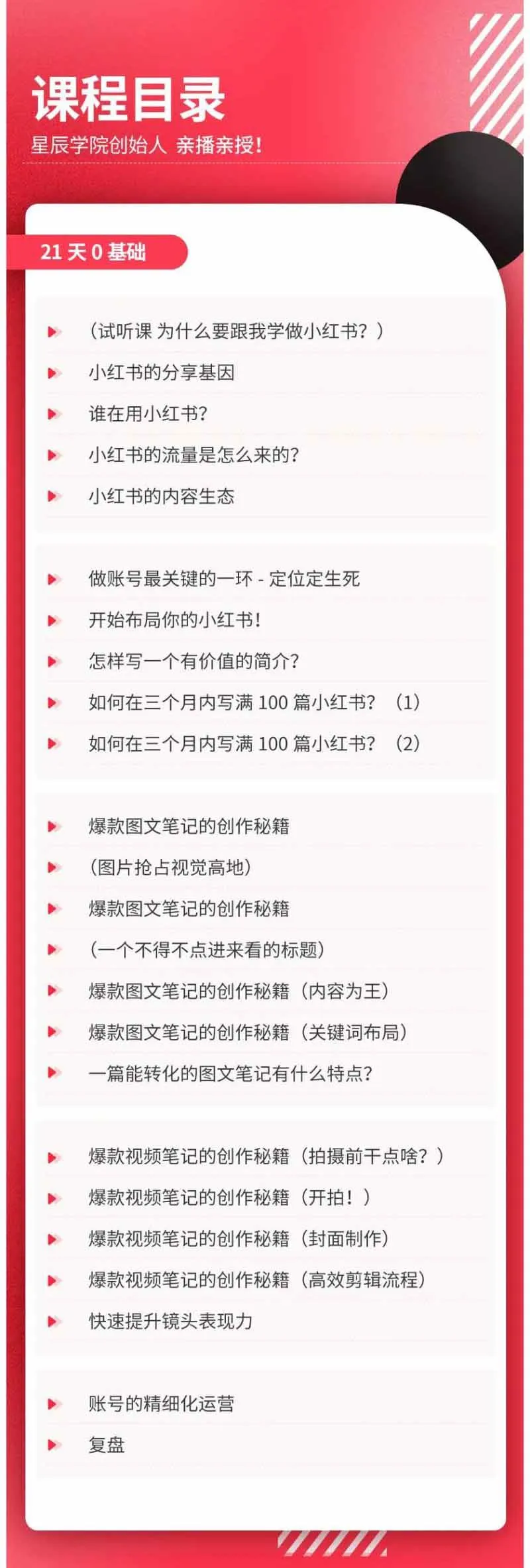 （20341期）小红书21天图文视频爆款创作课：掌握选题、图片、标题、内容、关键词与脚本剪辑，建立持续创作体系-37博客