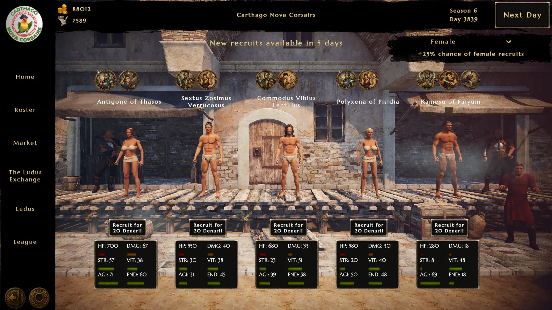 伟大角斗士学院:角斗士管理模拟器/Ludus Magnatus: Gladiator Manager Simulator 新游发布-37博客