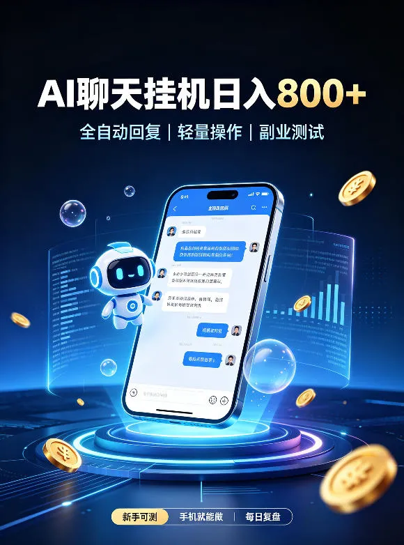 AI聊天挂G项目，日入800+，适用个人副业，工作室矩阵操作，无需真人实时值守【揭秘】-37博客