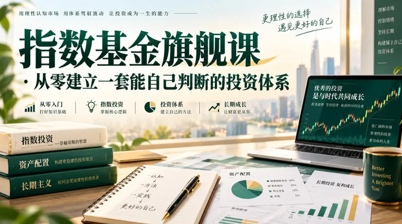 指数基金旗舰课·从零建立一套能自己判断的投zi体系-37博客
