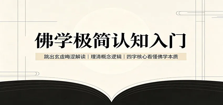 佛学极简认知入门：跳出玄虚晦涩解读，理清概念逻辑，四字核心看懂佛学本质-37博客